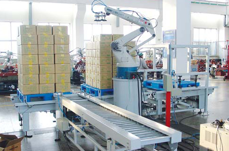 Robot palletizing